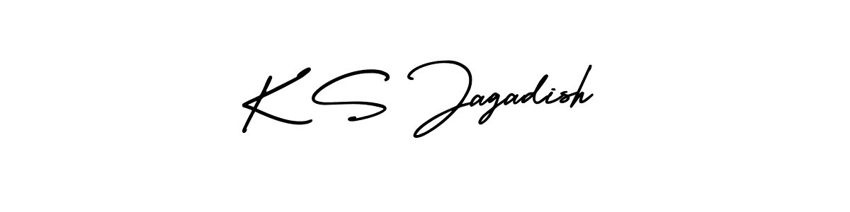 Create a beautiful signature design for name K S Jagadish. With this signature (AmerikaSignatureDemo-Regular) fonts, you can make a handwritten signature for free. K S Jagadish signature style 3 images and pictures png