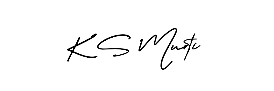 Make a beautiful signature design for name K S Murti. With this signature (AmerikaSignatureDemo-Regular) style, you can create a handwritten signature for free. K S Murti signature style 3 images and pictures png