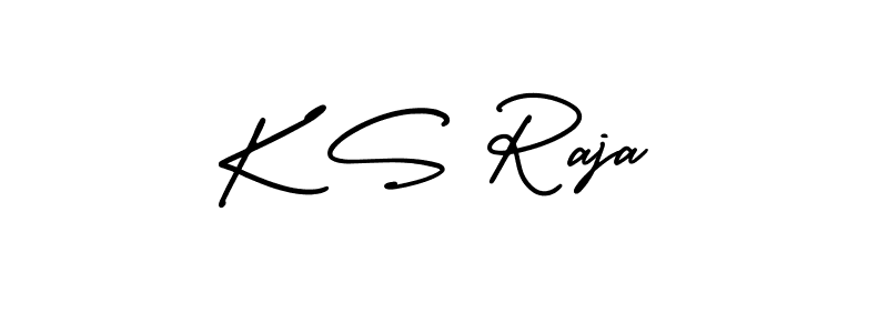 Make a beautiful signature design for name K S Raja. Use this online signature maker to create a handwritten signature for free. K S Raja signature style 3 images and pictures png