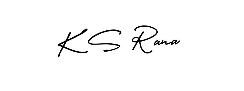 This is the best signature style for the K S Rana name. Also you like these signature font (AmerikaSignatureDemo-Regular). Mix name signature. K S Rana signature style 3 images and pictures png