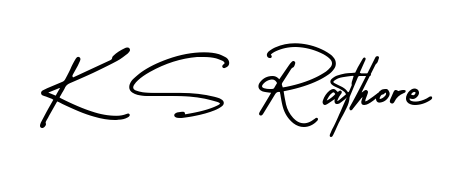Create a personalized artistic stamp with K S Rathore in AmerikaSignatureDemo-Regular font. Perfect for visual artists, designers, and influencers. K S Rathore signature style 3 images and pictures png