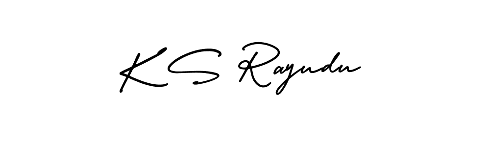 Make a short K S Rayudu signature style. Manage your documents anywhere anytime using AmerikaSignatureDemo-Regular. Create and add eSignatures, submit forms, share and send files easily. K S Rayudu signature style 3 images and pictures png