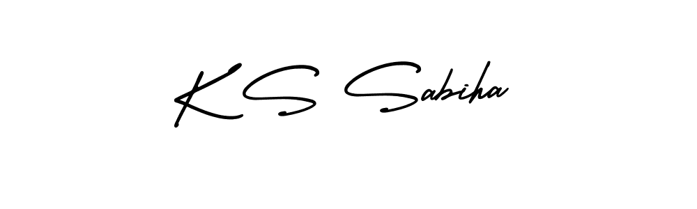 if you are searching for the best signature style for your name K S Sabiha. so please give up your signature search. here we have designed multiple signature styles  using AmerikaSignatureDemo-Regular. K S Sabiha signature style 3 images and pictures png