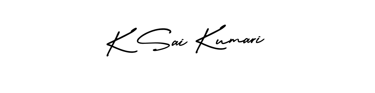 Design your own signature with our free online signature maker. With this signature software, you can create a handwritten (AmerikaSignatureDemo-Regular) signature for name K Sai Kumari. K Sai Kumari signature style 3 images and pictures png