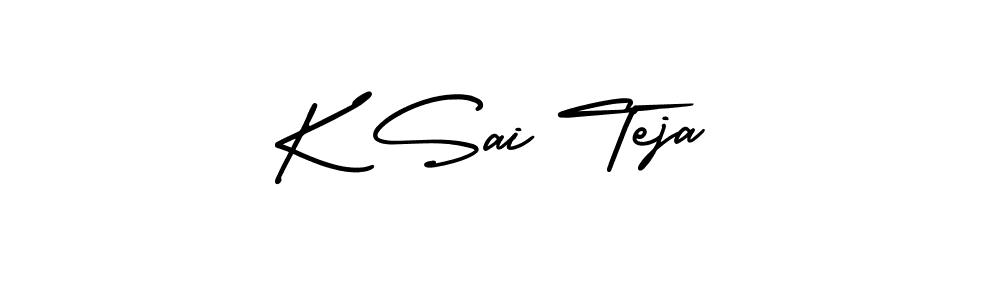 It looks lik you need a new signature style for name K Sai Teja. Design unique handwritten (AmerikaSignatureDemo-Regular) signature with our free signature maker in just a few clicks. K Sai Teja signature style 3 images and pictures png