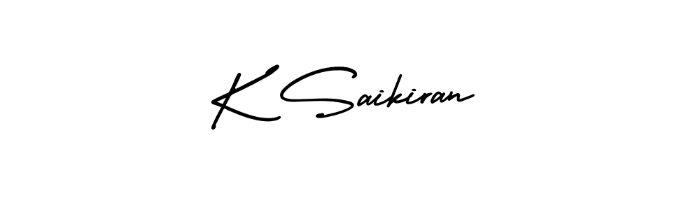 How to Draw K Saikiran signature style? AmerikaSignatureDemo-Regular is a latest design signature styles for name K Saikiran. K Saikiran signature style 3 images and pictures png