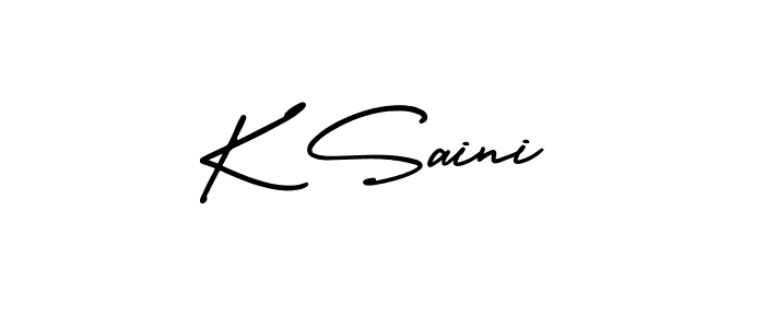 Check out images of Autograph of K Saini name. Actor K Saini Signature Style. AmerikaSignatureDemo-Regular is a professional sign style online. K Saini signature style 3 images and pictures png