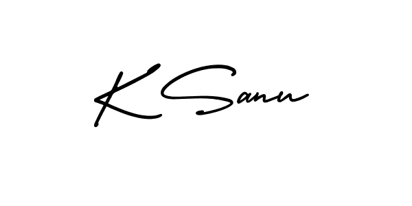 Here are the top 10 professional signature styles for the name K Sanu. These are the best autograph styles you can use for your name. K Sanu signature style 3 images and pictures png