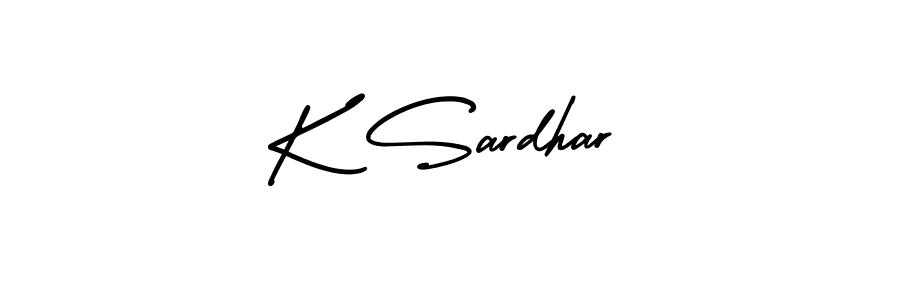 It looks lik you need a new signature style for name K Sardhar. Design unique handwritten (AmerikaSignatureDemo-Regular) signature with our free signature maker in just a few clicks. K Sardhar signature style 3 images and pictures png