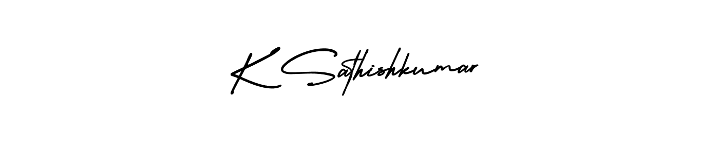 Also we have K Sathishkumar name is the best signature style. Create professional handwritten signature collection using AmerikaSignatureDemo-Regular autograph style. K Sathishkumar signature style 3 images and pictures png