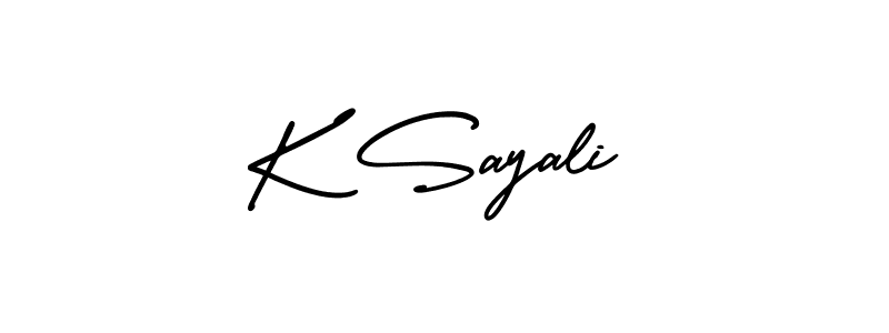 Check out images of Autograph of K Sayali name. Actor K Sayali Signature Style. AmerikaSignatureDemo-Regular is a professional sign style online. K Sayali signature style 3 images and pictures png