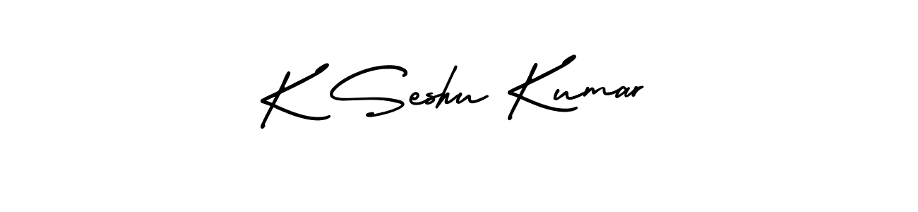 How to Draw K Seshu Kumar signature style? AmerikaSignatureDemo-Regular is a latest design signature styles for name K Seshu Kumar. K Seshu Kumar signature style 3 images and pictures png