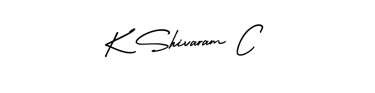 How to make K Shivaram C signature? AmerikaSignatureDemo-Regular is a professional autograph style. Create handwritten signature for K Shivaram C name. K Shivaram C signature style 3 images and pictures png