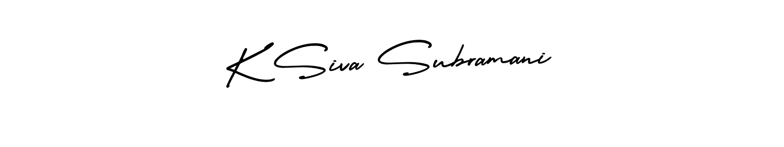 How to Draw K Siva Subramani signature style? AmerikaSignatureDemo-Regular is a latest design signature styles for name K Siva Subramani. K Siva Subramani signature style 3 images and pictures png