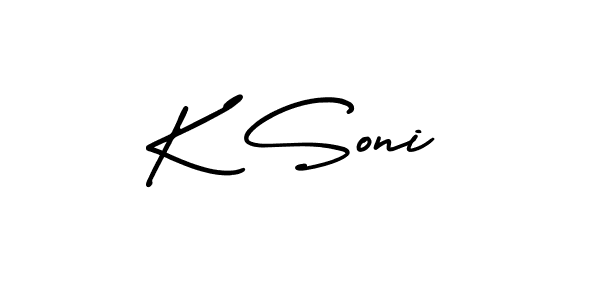 if you are searching for the best signature style for your name K Soni. so please give up your signature search. here we have designed multiple signature styles  using AmerikaSignatureDemo-Regular. K Soni signature style 3 images and pictures png