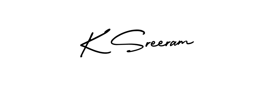 Also You can easily find your signature by using the search form. We will create K Sreeram name handwritten signature images for you free of cost using AmerikaSignatureDemo-Regular sign style. K Sreeram signature style 3 images and pictures png