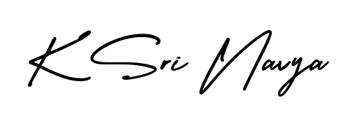 Quickly download K Sri Navya name signature in high-resolution PNG using AmerikaSignatureDemo-Regular style. Ready to insert into PDFs and online applications. K Sri Navya signature style 3 images and pictures png