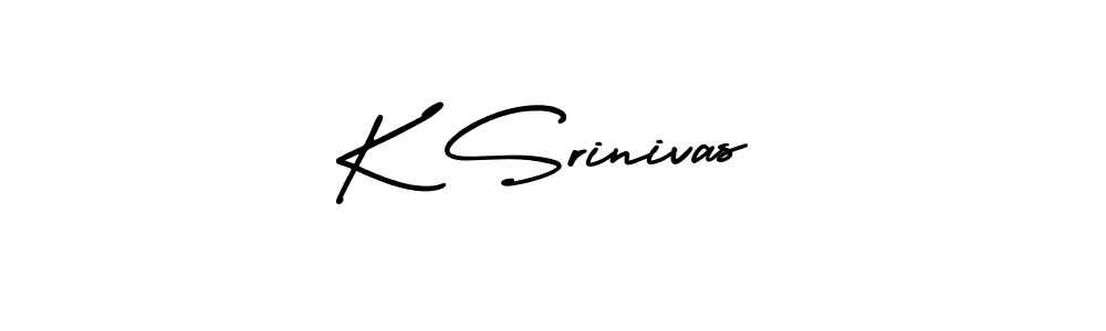 K Srinivas stylish signature style. Best Handwritten Sign (AmerikaSignatureDemo-Regular) for my name. Handwritten Signature Collection Ideas for my name K Srinivas. K Srinivas signature style 3 images and pictures png