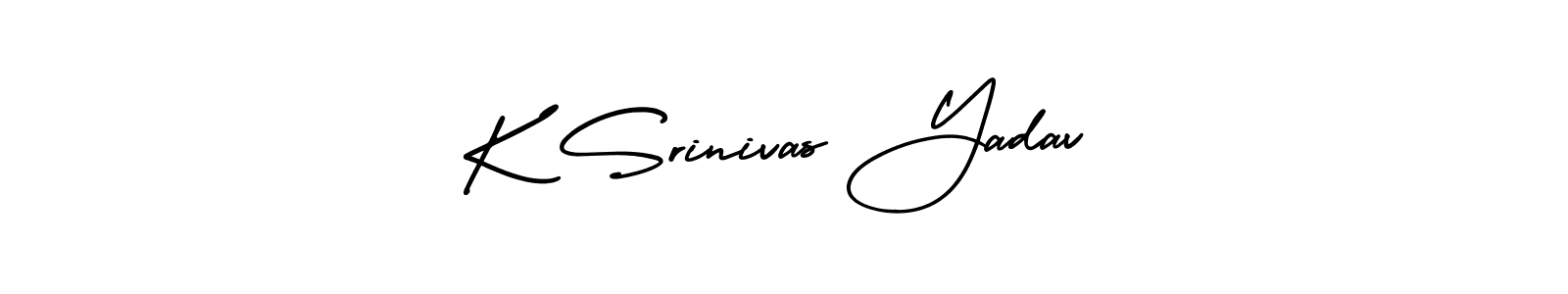 Create a beautiful signature design for name K Srinivas Yadav. With this signature (AmerikaSignatureDemo-Regular) fonts, you can make a handwritten signature for free. K Srinivas Yadav signature style 3 images and pictures png