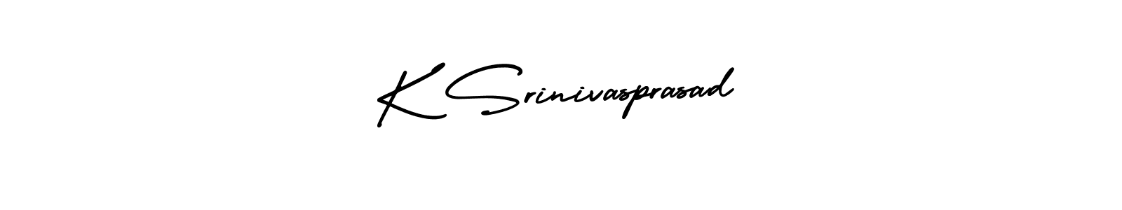 How to Draw K Srinivasprasad signature style? AmerikaSignatureDemo-Regular is a latest design signature styles for name K Srinivasprasad. K Srinivasprasad signature style 3 images and pictures png