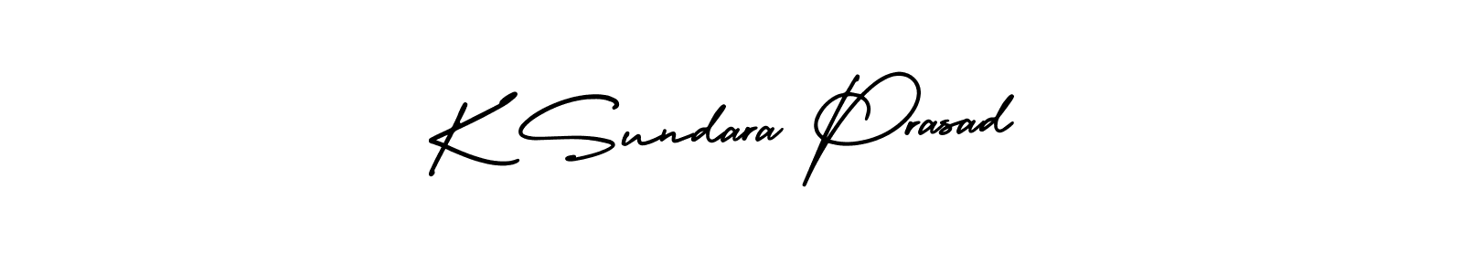 Make a beautiful signature design for name K Sundara Prasad. With this signature (AmerikaSignatureDemo-Regular) style, you can create a handwritten signature for free. K Sundara Prasad signature style 3 images and pictures png