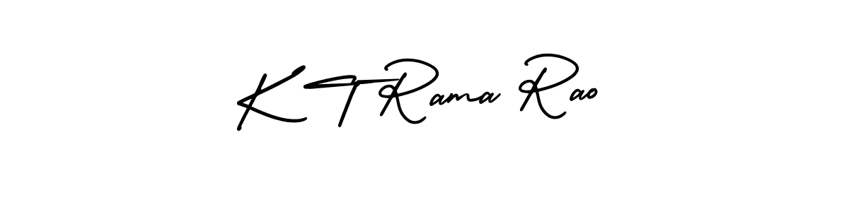 Similarly AmerikaSignatureDemo-Regular is the best handwritten signature design. Signature creator online .You can use it as an online autograph creator for name K T Rama Rao. K T Rama Rao signature style 3 images and pictures png