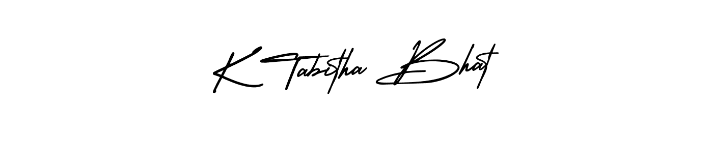 You can use this online signature creator to create a handwritten signature for the name K Tabitha Bhat. This is the best online autograph maker. K Tabitha Bhat signature style 3 images and pictures png
