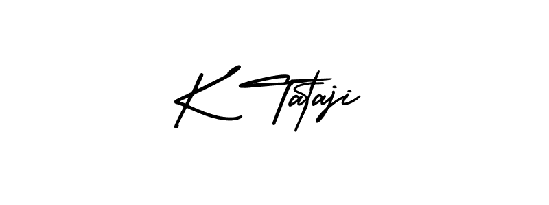 This is the best signature style for the K Tataji name. Also you like these signature font (AmerikaSignatureDemo-Regular). Mix name signature. K Tataji signature style 3 images and pictures png