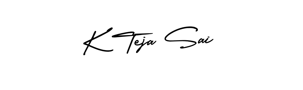 Also You can easily find your signature by using the search form. We will create K Teja Sai name handwritten signature images for you free of cost using AmerikaSignatureDemo-Regular sign style. K Teja Sai signature style 3 images and pictures png