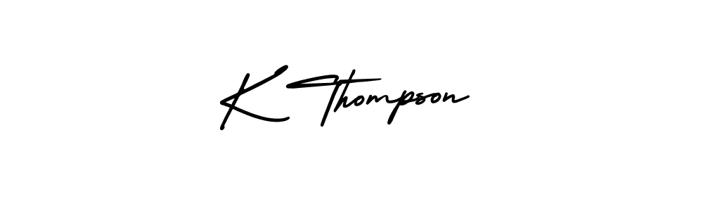 Make a beautiful signature design for name K Thompson. Use this online signature maker to create a handwritten signature for free. K Thompson signature style 3 images and pictures png