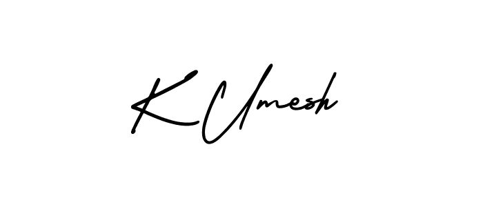 Once you've used our free online signature maker to create your best signature AmerikaSignatureDemo-Regular style, it's time to enjoy all of the benefits that K Umesh name signing documents. K Umesh signature style 3 images and pictures png