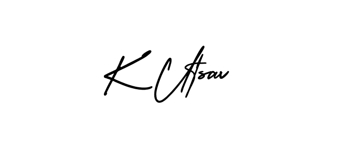 You can use this online signature creator to create a handwritten signature for the name K Utsav. This is the best online autograph maker. K Utsav signature style 3 images and pictures png