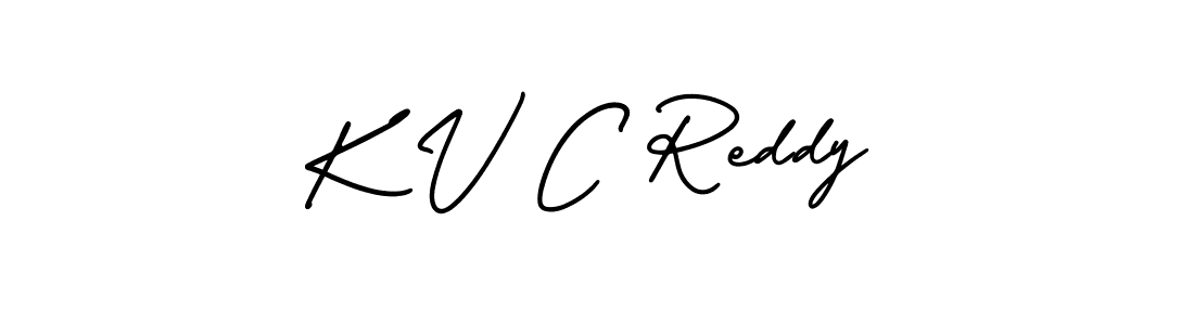 Also You can easily find your signature by using the search form. We will create K V C Reddy name handwritten signature images for you free of cost using AmerikaSignatureDemo-Regular sign style. K V C Reddy signature style 3 images and pictures png