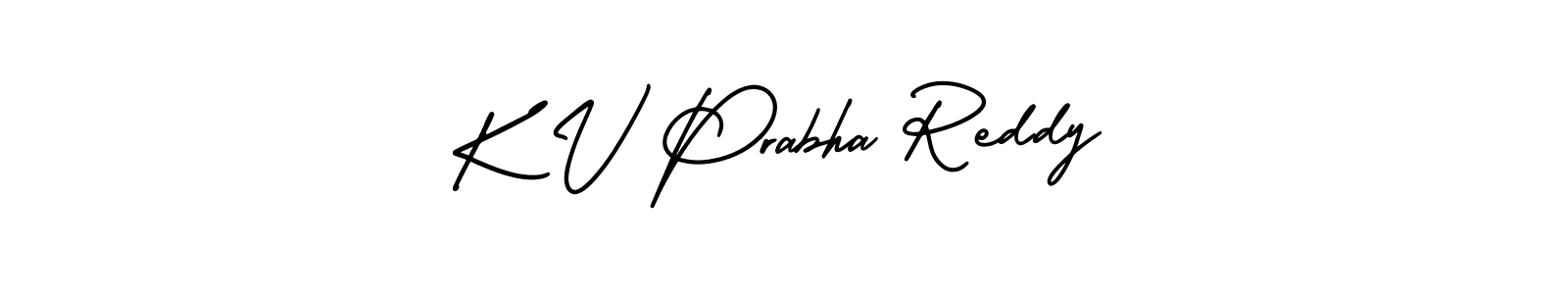This is the best signature style for the K V Prabha Reddy name. Also you like these signature font (AmerikaSignatureDemo-Regular). Mix name signature. K V Prabha Reddy signature style 3 images and pictures png