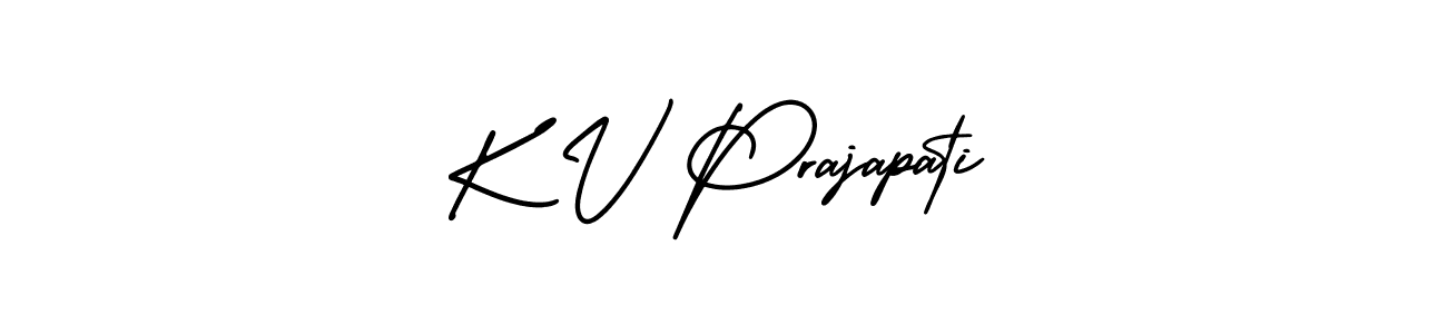 Similarly AmerikaSignatureDemo-Regular is the best handwritten signature design. Signature creator online .You can use it as an online autograph creator for name K V Prajapati. K V Prajapati signature style 3 images and pictures png