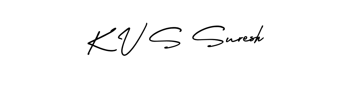 Make a beautiful signature design for name K V S Suresh. With this signature (AmerikaSignatureDemo-Regular) style, you can create a handwritten signature for free. K V S Suresh signature style 3 images and pictures png