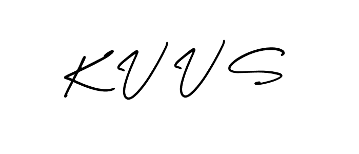 Make a beautiful signature design for name K V V S. With this signature (AmerikaSignatureDemo-Regular) style, you can create a handwritten signature for free. K V V S signature style 3 images and pictures png