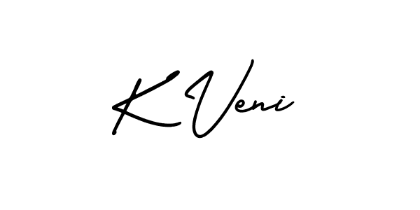 Also we have K Veni name is the best signature style. Create professional handwritten signature collection using AmerikaSignatureDemo-Regular autograph style. K Veni signature style 3 images and pictures png