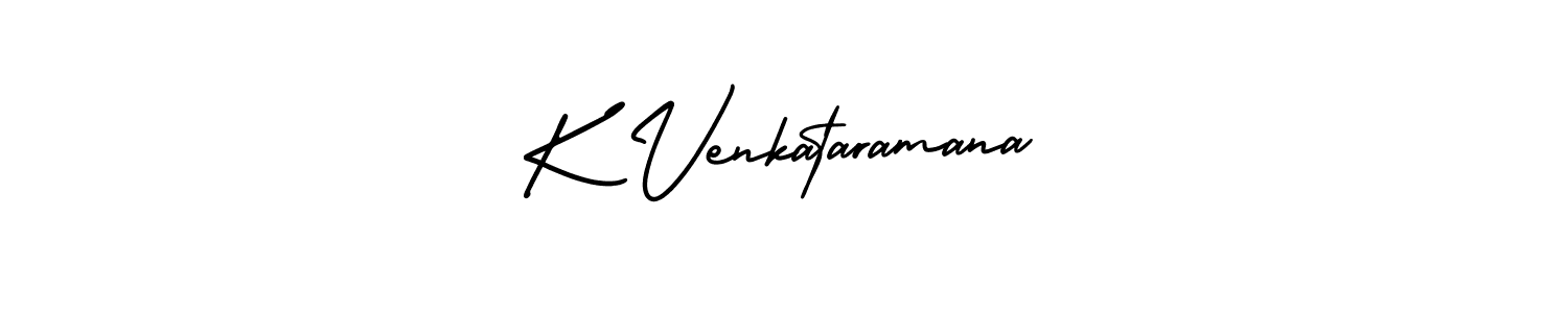 Make a beautiful signature design for name K Venkataramana. With this signature (AmerikaSignatureDemo-Regular) style, you can create a handwritten signature for free. K Venkataramana signature style 3 images and pictures png