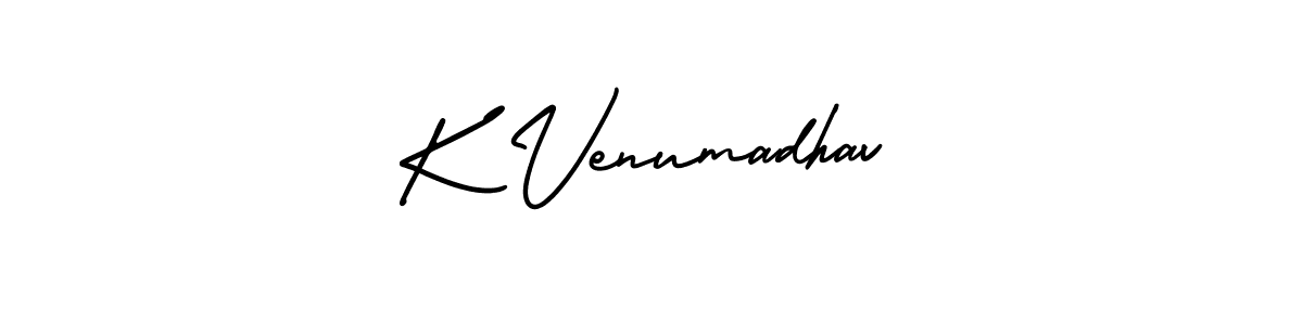K Venumadhav stylish signature style. Best Handwritten Sign (AmerikaSignatureDemo-Regular) for my name. Handwritten Signature Collection Ideas for my name K Venumadhav. K Venumadhav signature style 3 images and pictures png