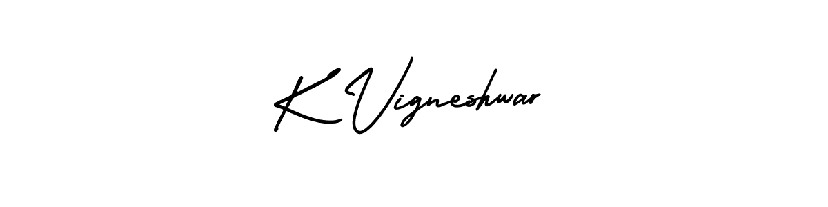 Similarly AmerikaSignatureDemo-Regular is the best handwritten signature design. Signature creator online .You can use it as an online autograph creator for name K Vigneshwar. K Vigneshwar signature style 3 images and pictures png