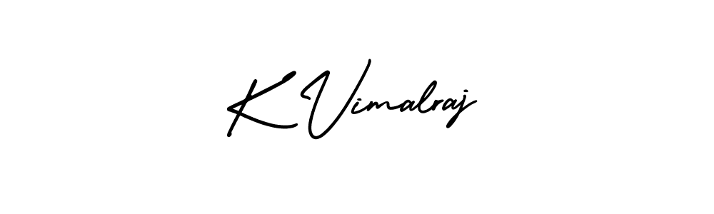 How to make K Vimalraj signature? AmerikaSignatureDemo-Regular is a professional autograph style. Create handwritten signature for K Vimalraj name. K Vimalraj signature style 3 images and pictures png