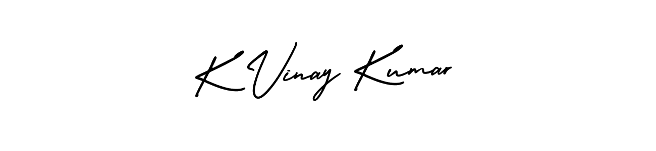 This is the best signature style for the K Vinay Kumar name. Also you like these signature font (AmerikaSignatureDemo-Regular). Mix name signature. K Vinay Kumar signature style 3 images and pictures png