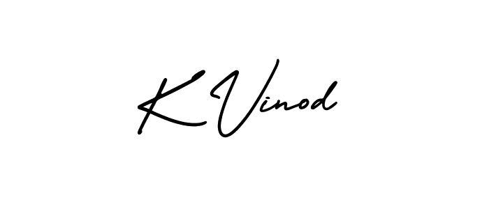 Make a beautiful signature design for name K Vinod. Use this online signature maker to create a handwritten signature for free. K Vinod signature style 3 images and pictures png