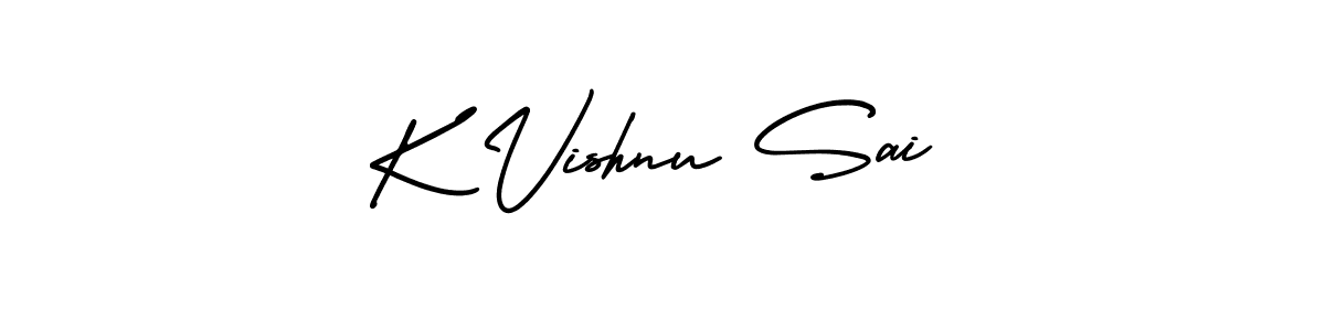 if you are searching for the best signature style for your name K Vishnu Sai. so please give up your signature search. here we have designed multiple signature styles  using AmerikaSignatureDemo-Regular. K Vishnu Sai signature style 3 images and pictures png