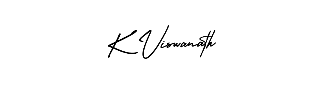 Design your own signature with our free online signature maker. With this signature software, you can create a handwritten (AmerikaSignatureDemo-Regular) signature for name K Viswanath. K Viswanath signature style 3 images and pictures png