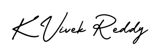 A timeless handwritten aesthetic for K Vivek Reddy. The AmerikaSignatureDemo-Regular font gives your signature a handcrafted feel with natural curves. K Vivek Reddy signature style 3 images and pictures png