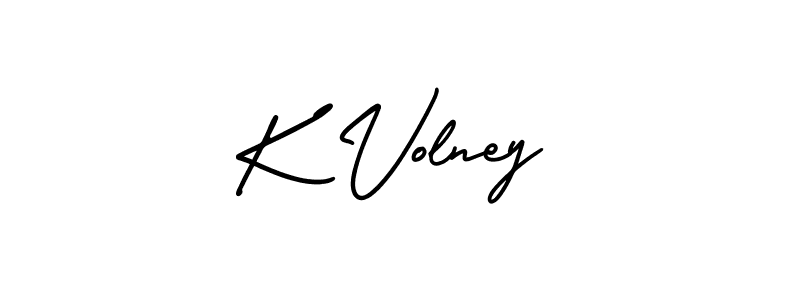 Also You can easily find your signature by using the search form. We will create K Volney name handwritten signature images for you free of cost using AmerikaSignatureDemo-Regular sign style. K Volney signature style 3 images and pictures png