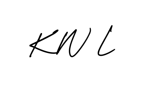 Similarly AmerikaSignatureDemo-Regular is the best handwritten signature design. Signature creator online .You can use it as an online autograph creator for name K W L. K W L signature style 3 images and pictures png