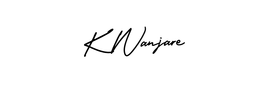 How to Draw K Wanjare signature style? AmerikaSignatureDemo-Regular is a latest design signature styles for name K Wanjare. K Wanjare signature style 3 images and pictures png